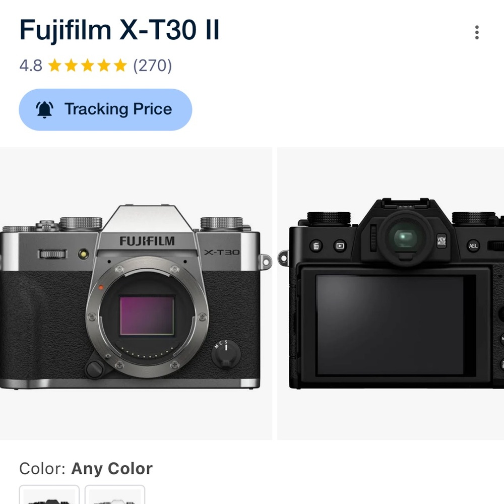ISO Fujifilm X-T30 II